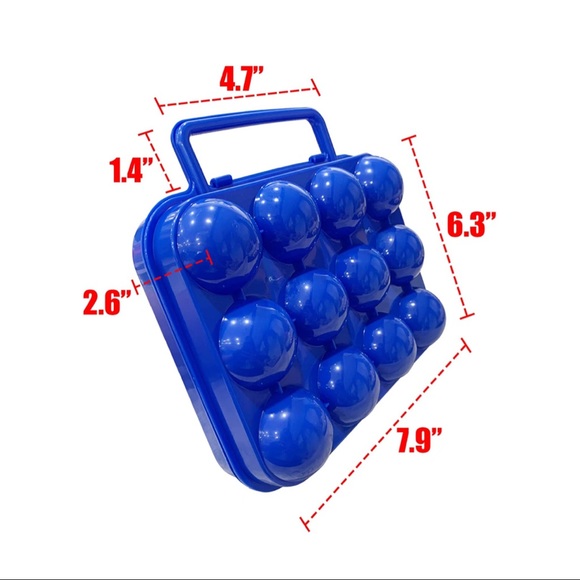 Xiaoyztan 12-Position Portable Plastic Egg Carrier Shockproof - Picture 2 of 2